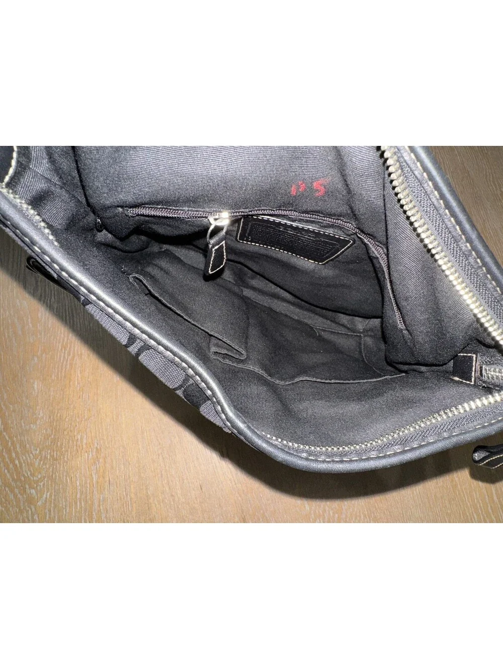 Vintage Coach Soho Signature Canvas Buckle Duffle Bag 3574 Black Jacquard